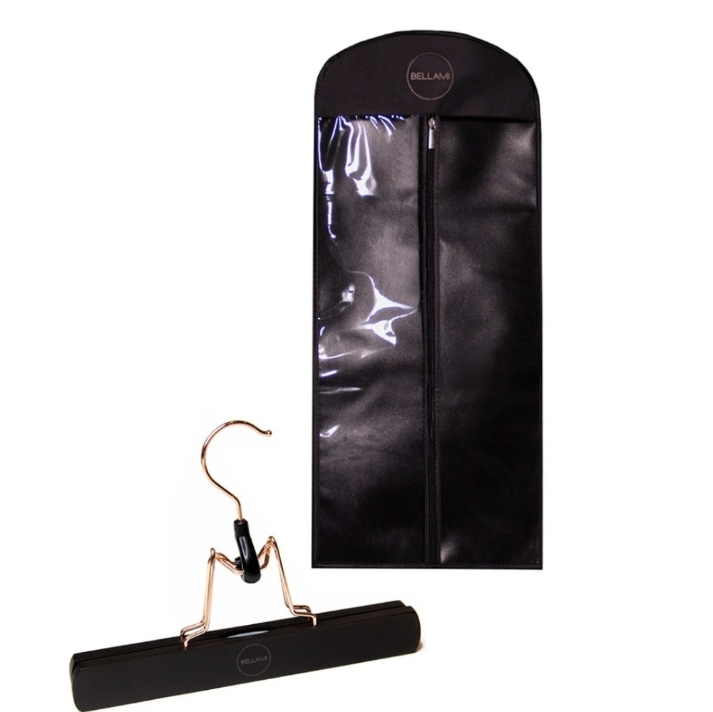 BELLAMI
HAIR EXTENSIONS CARRIER & HANGER - BLACK